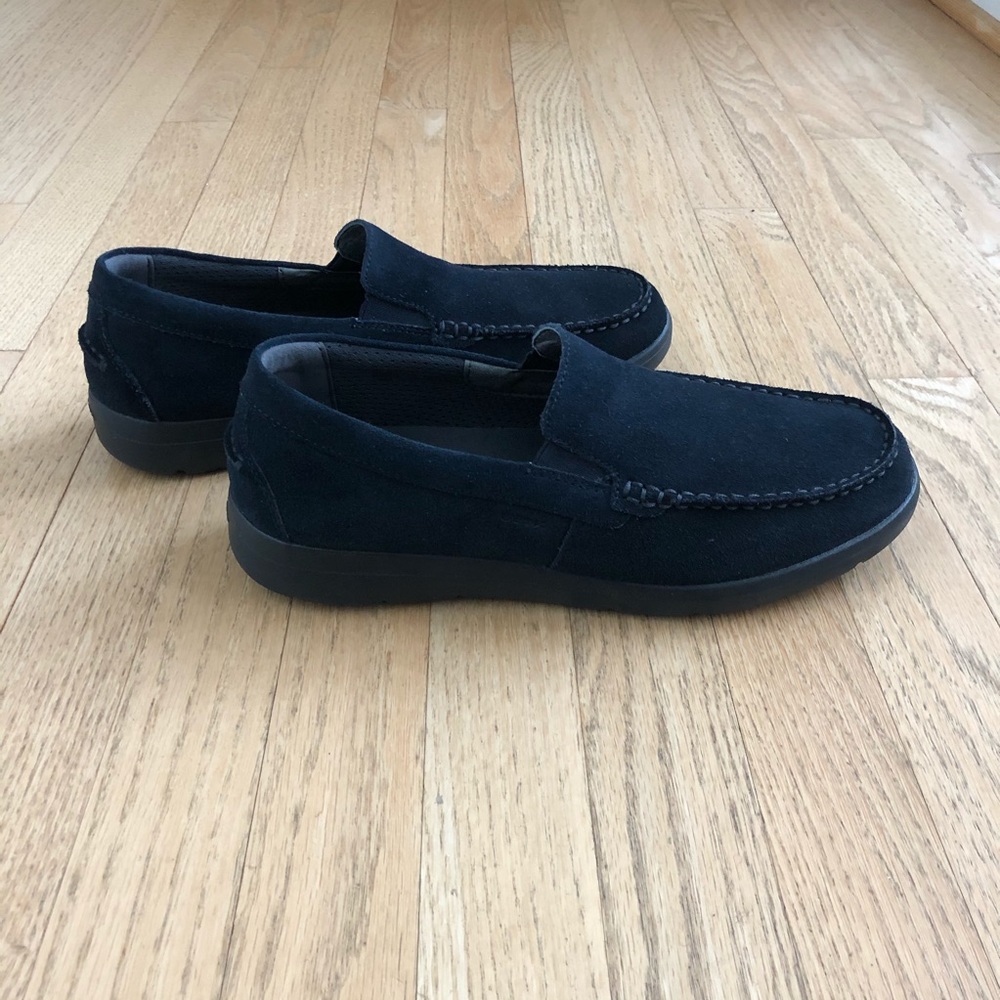 Geox Respira Leitan Man Suade Loafers in Navy